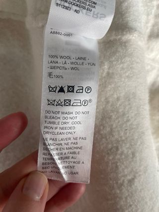 Chaqueta 100% lana dockers