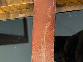 Cinturón loewe marrón de cuero y piel