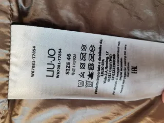 Abrigo Liu Jo Talla 46 Dorado