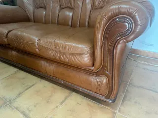 Sofa de piel artesano