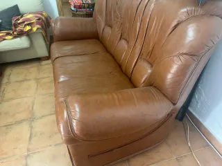 Sofa de piel artesano