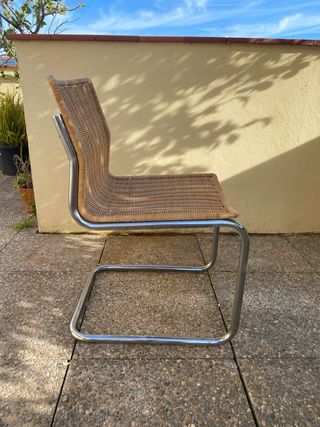 Conjunto 6 sillas vintage Bauhaus 70s