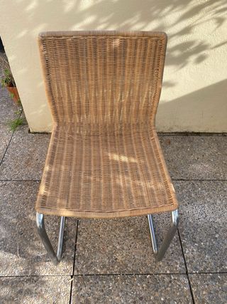 Conjunto 6 sillas vintage Bauhaus 70s