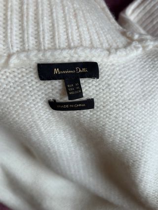 Jersey blanco Massimo Dutti