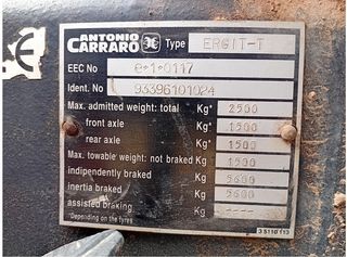 ANTONIO CARRARO TC 6400 RIGIDO.