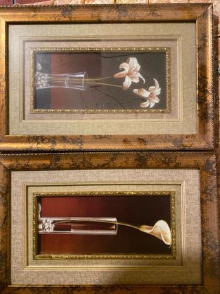 Cuadro pintado al óleo: Barcos y mar