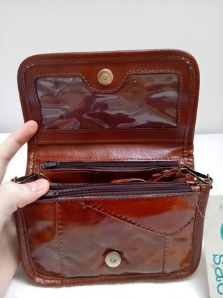 BOLSO - CARTERA MARRÓN OKAY SAC