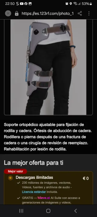 Ortesis de cadera como nueva