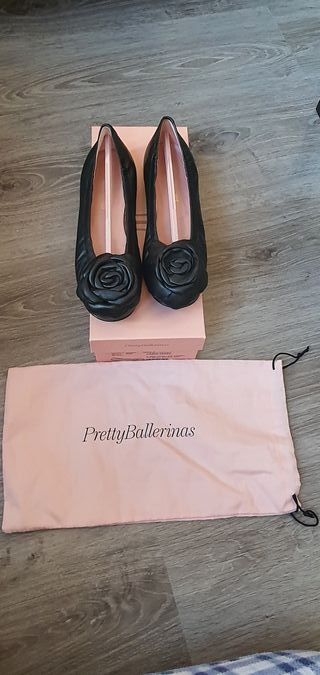 Pretty Bailarinas negras modelo Rosario – Talla 36