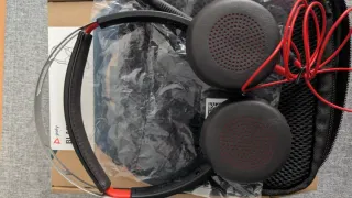 Cascos profesionales Poly black wire 5220