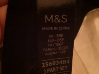 M&S Marks & Spencer no wired bra uk 38E spain 100E