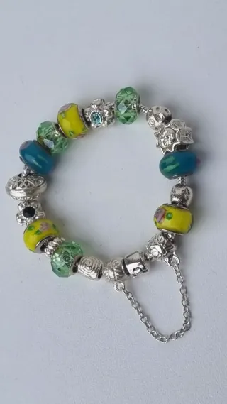 Pandora vintage bracciale con charm argento