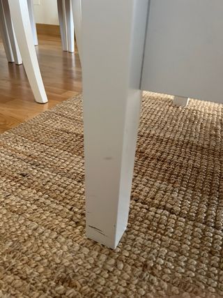 Mesa de centro salón elevable Ikea blanca