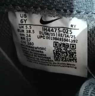 Nike air force 1 grigie tg 38,5