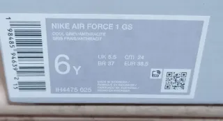 Nike air force 1 grigie tg 38,5