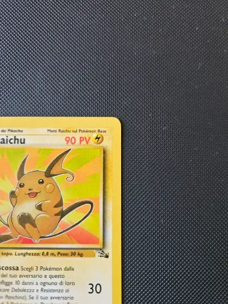 Pokèmon Raichu Fossil 1ed ITA