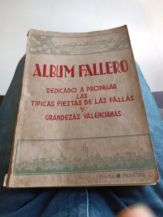 Album fallero de 1933 más invitación antigua