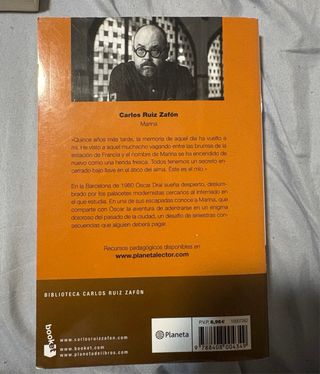 Lote 4 Libros Lectura Juvenil / ESO (Zafón..)