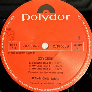 Jean-Michel Jarre - Oxygene (LP)