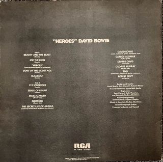 David Bowie - Heroes (LP 1a Stampa)