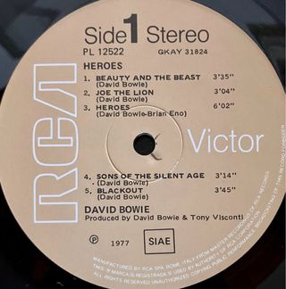 David Bowie - Heroes (LP 1a Stampa)