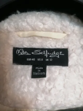 Abrigo lana mujer beige