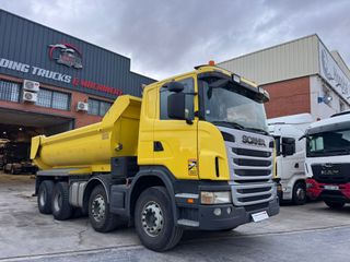 SCANIA R480 DUMPER DE OBRA CAMION 8X4