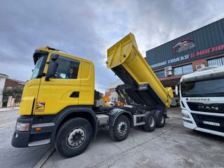 SCANIA R480 DUMPER DE OBRA CAMION 8X4