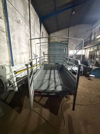 Remolque doble eje con barandillas