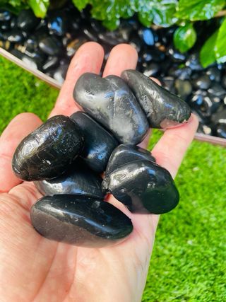 Piedras Negras Decorativas para Jardín