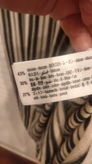 Vestido de punto de lino