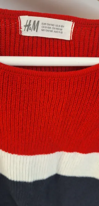 H&M Jersey  sueter niña 7/8 años
