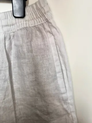 Bermuda blanca Zara 100% Lino