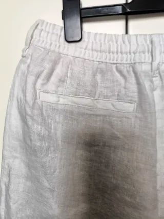 Bermuda blanca Zara 100% Lino