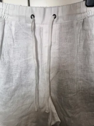 Bermuda blanca Zara 100% Lino