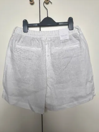 Bermuda blanca Zara 100% Lino