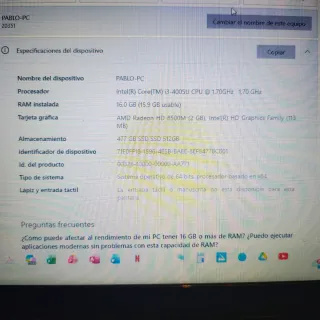 Ordenador portátil Lenovo g50-70