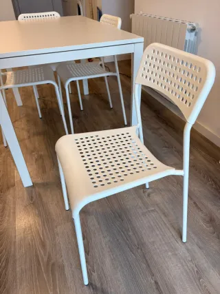 Mesa comedor IKEA blanca