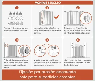 HAUCK Open N Stop KD Puerta de seguridad 84-89 cm