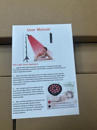 Lámpara de terapia de luz roja con luz #738873