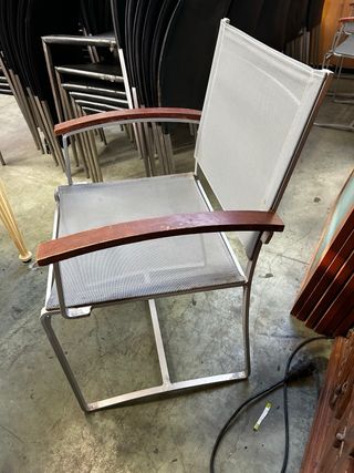 Sillas de exterior metal y madera