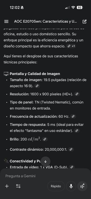 Monitor AOC E2070Swn