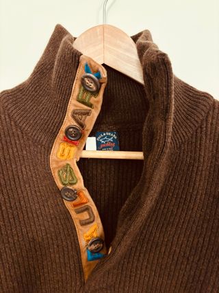 Jersey de lana Paul & Shark marrón L