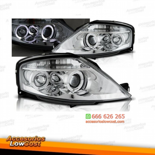 CITROEN C3 02-09 FAROS OJOS ANGEL CROMADOS