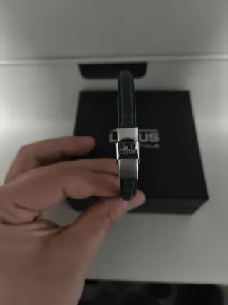 Pulsera Lotus Hombre Negra y Plateada