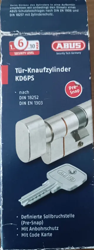 Cilindro/Bombin ABUS 30/40 con pomo y 7 llaves