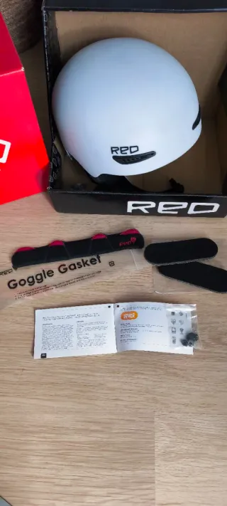 Casco Esquí Snow RED Blanco