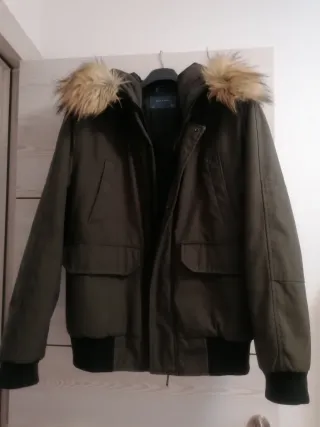 Chaqueta Bomber ZARA MAN Verde Talla M