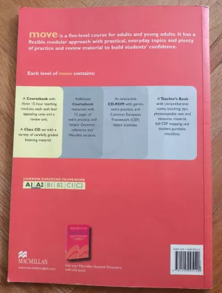 Libros de inglés MOVE: Elementary e Intermediate.