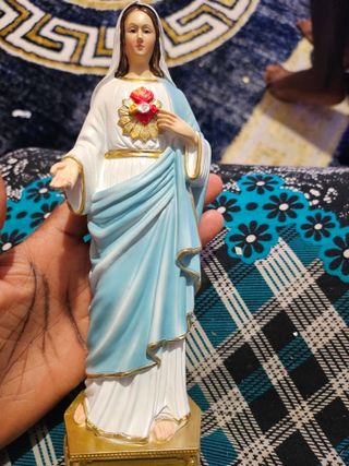 21 CM VIRGEN MARÍA FIGURA RELIGIOSA DE RESINA